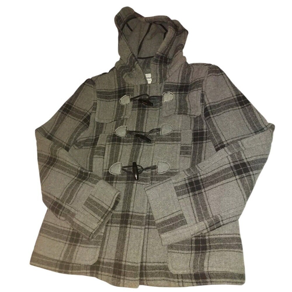 AEROPOSTALE Eighty Seven Women's Size L Gray/Black Jacket Hooded Coat - Picture 3 of 8